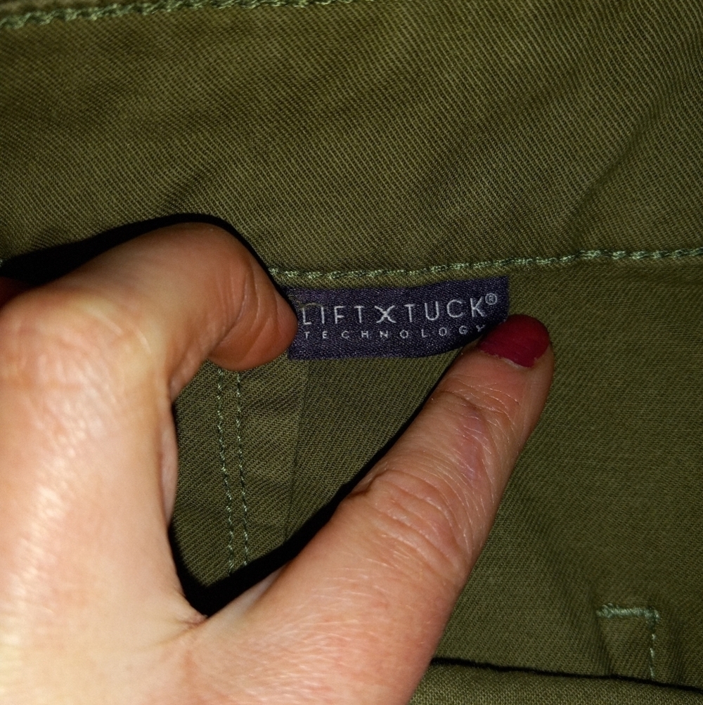NYDJ 16 Utility Chino Pant Lyocell Blend Liftxtuck Patch Pocket Stretch - Picture 6 of 8